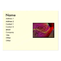 trust jesus business/profile card business cards
