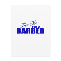 Trust Me I'm a Barber Postcard