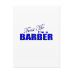 Trust Me I'm a Barber postcards