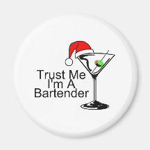 Trust Me Im A Bartender Martini Fridge Magnet