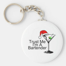 Trust Me Im A Bartender Martini Keychains