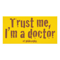 Trust me, I'm a doctor...