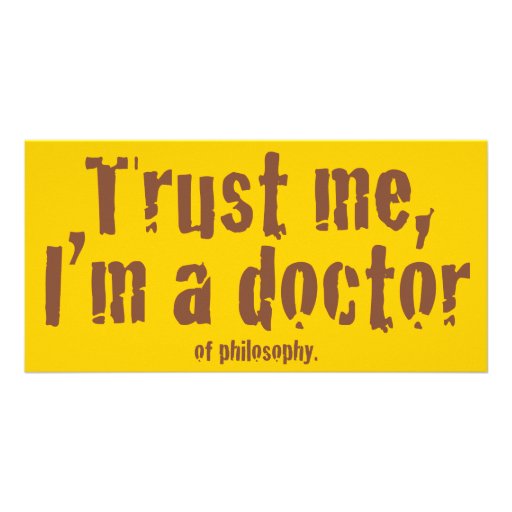 Trust me, I'm a doctor... Picture Card