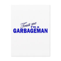 Trust Me I'm a Garbageman Postcard