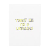 Trust Me I'm a Linesman Postcard