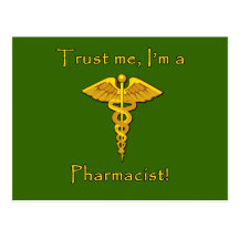 Trust Me I'm a Pharmacist Post Card