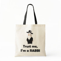 Trust me I'm a rabbi - Funny jewish humour Bags
