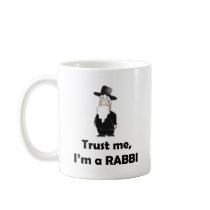 Trust me I'm a rabbi - Funny jewish humour Mugs