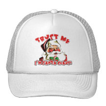 Trust Me I'm Santa Claus Tshirts Mesh Hat