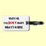 Trust Me luggage tags