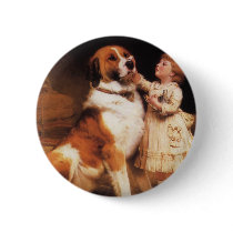 Trust (Saint Bernard) by Charles Burton Barber Pins