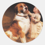 Trust (Saint Bernard) by Charles Burton Barber Sticker