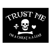 Trust the Pirate Postcards