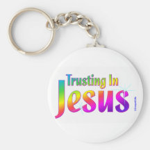 Trusting in Jesus christian gift Key Chain