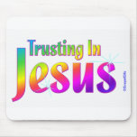 Trusting in Jesus christian gift Mousepads