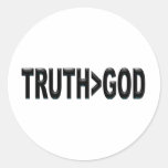Truth is Greater Than God Sticker