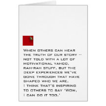 Truth Of Our Story Greeting Cards