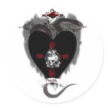 truth round sticker