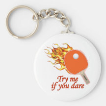 Try Me Flaming Ping Pong Keychain
