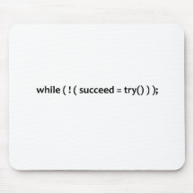 Try Try again Mouse Pads