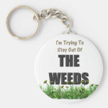 Trying to Stay out of the Weeds Keychains