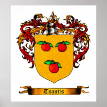 Tsantis Shield of Arms Poster
