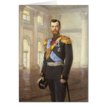 Tsar Nicholas II Greeting Card