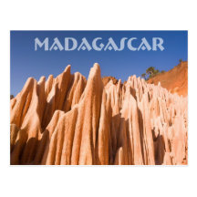Tsingy rouges de Madagascar Carte Postale