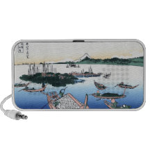 Tsukada Island in the Musashi province Hokusai Portable Speakers