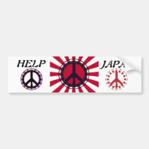 Tsunami / Earthquake Aid Bumper Sticker
