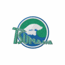 Tsunami Embroidered Tops Embroidered Polo Shirt