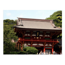 tsurugaoka shrine top post card