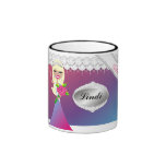 TT-Diamond Bliss Personalized Blonde Mug | Pink