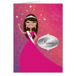 TT-Miss Beauty Princess Brunette | Congratz Card