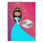 TT-Miss Beauty Princess Brunette | Congratz Card