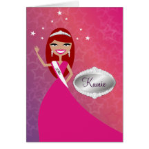 TT-Miss Beauty Princess Red | Congratz Card