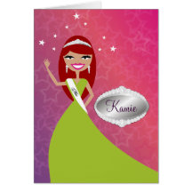 TT-Miss Beauty Princess Red | Congratz Card