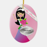 TT-Miss Princess Asian  Custom Photo Ornament