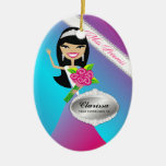 TT-Miss Princess Asian Custom Photo Ornament