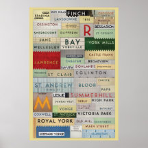 TTC - Found Type Stations Poster
