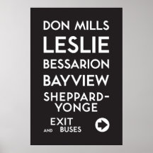 TTC - Sheppard Don Mills Poster