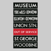 TTC Subway Destination Sign v1 posters