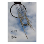 Tu me manque carte de basket-ball cartes