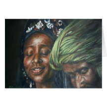 Tuareg Couple Greeting Cards