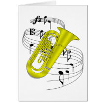 Tuba Greeting Cards