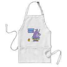 tubby time unhappy rhino cartoon aprons