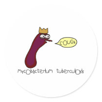Tuberculosis Round Stickers