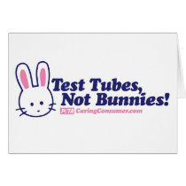 Tubes à essai, pas carte de lapins cartes