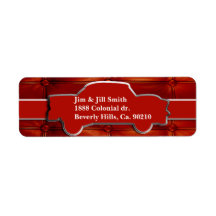 Tuck N Roll Muscle Car Monogram Custom Return Address Labels