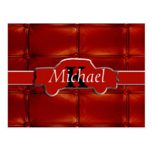 Tuck N Roll Muscle Car Monogram Post Cards